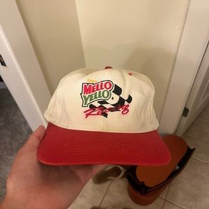 Vintage 90s Mellow Yellow Racing Cap